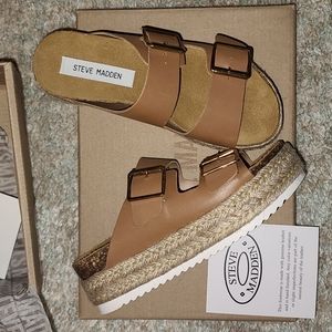 Steve Madden Annika Tan Leather, size 6